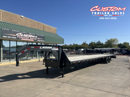 Used #127202 USED 2024 LAMAR FD 40 X 102 DUAL TANDEM 20K GOOSENECK W/ RHINO RAMPS