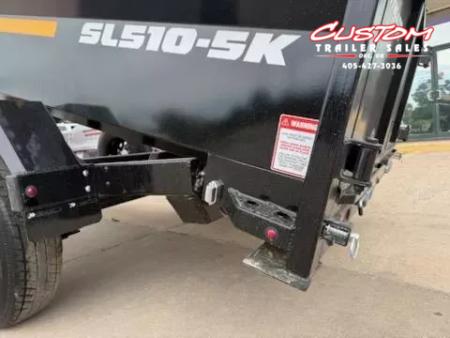 New #131224 2026 SOUTHLAND SL510 5 X 10 SINGLE AXLE 5K BUMPER PULL DUMP W/ SPARE TIRE