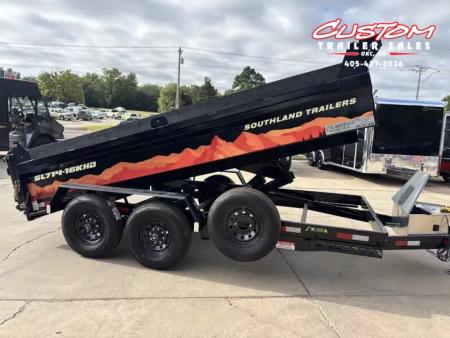 New #141143 2026 SOUTHLAND SL714-16KHD 14 X 83 TANDEM AXLE 16K BUMPER PULL DUMP W/ HYD. JACK & SPARE