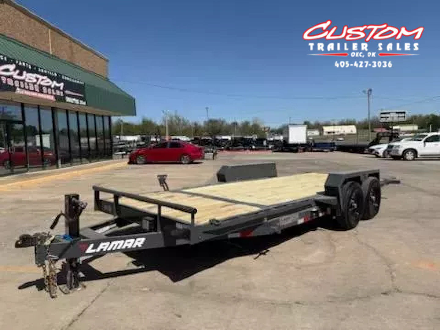 New #141586 2025 LAMAR TD 20 X 83 TANDEM AXLE 14K EQUIPMENT TILT TRAILER