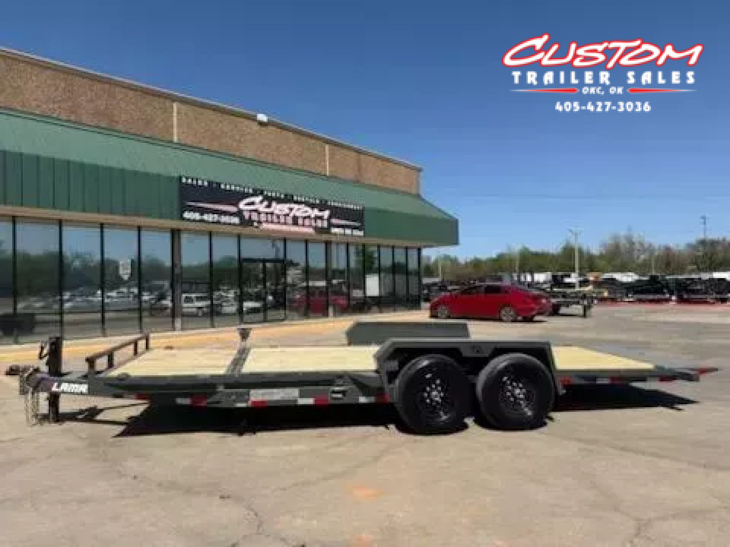 New #141586 2025 LAMAR TD 20 X 83 TANDEM AXLE 14K EQUIPMENT TILT TRAILER