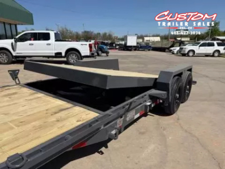 New #141586 2025 LAMAR TD 20 X 83 TANDEM AXLE 14K EQUIPMENT TILT TRAILER