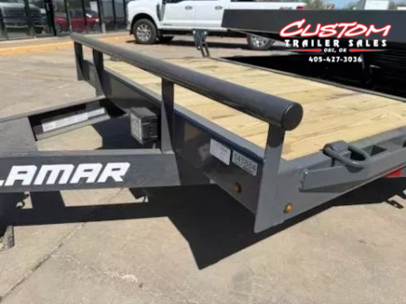 New #141586 2025 LAMAR TD 20 X 83 TANDEM AXLE 14K EQUIPMENT TILT TRAILER