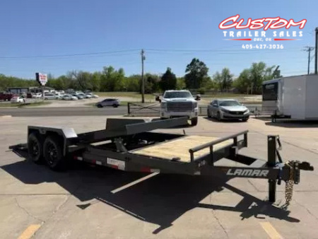 New #141586 2025 LAMAR TD 20 X 83 TANDEM AXLE 14K EQUIPMENT TILT TRAILER