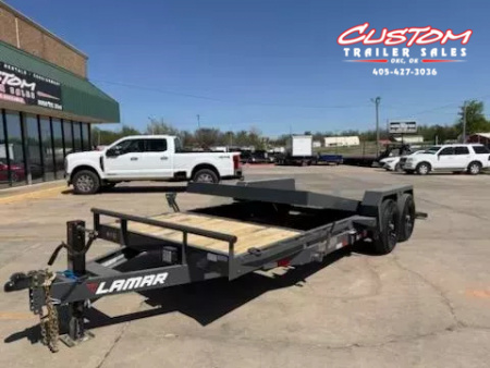 New #141586 2025 LAMAR TD 20 X 83 TANDEM AXLE 14K EQUIPMENT TILT TRAILER