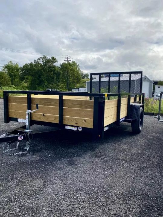 New 2026 Sure-Trac 7X12 Tube Top 3 Board Side Utility Trailer