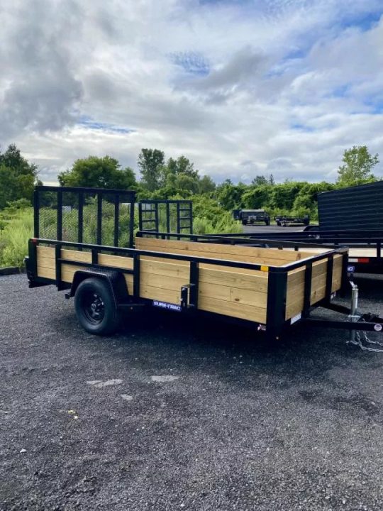 New 2026 Sure-Trac 7X12 Tube Top 3 Board Side Utility Trailer