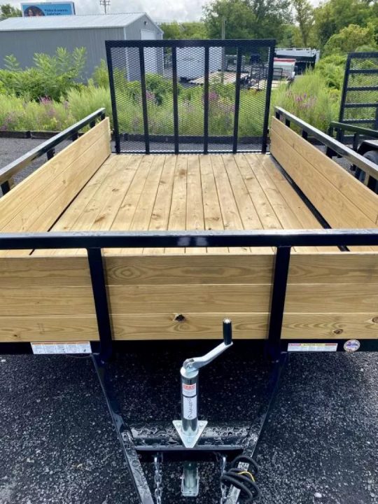 New 2026 Sure-Trac 7X12 Tube Top 3 Board Side Utility Trailer