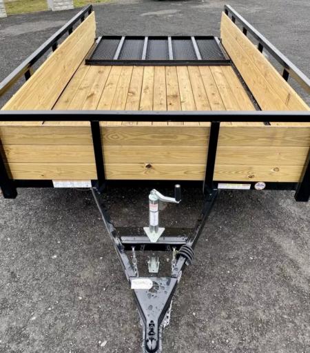 New 2026 Sure-Trac 7X12 Tube Top 3 Board Side Utility Trailer