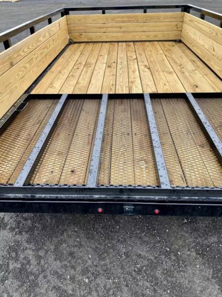 New 2026 Sure-Trac 7X12 Tube Top 3 Board Side Utility Trailer