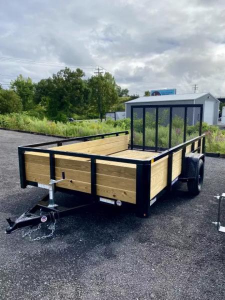 New 2026 Sure-Trac 7X12 Tube Top 3 Board Side Utility Trailer