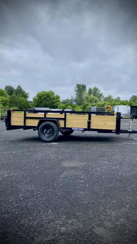 New 2026 Sure-Trac 7X12 Tube Top 3 Board Side Utility Trailer