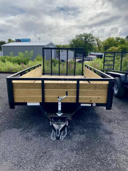 New 2026 Sure-Trac 7X12 Tube Top 3 Board Side Utility Trailer