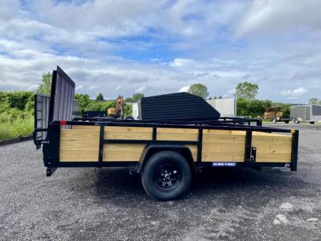 New 2026 Sure-Trac 7X12 Tube Top 3 Board Side Utility Trailer