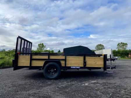 New 2026 Sure-Trac 7X12 Tube Top 3 Board Side Utility Trailer