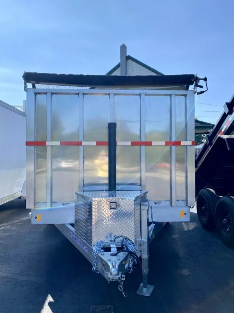 New 2026 Mission Aluminum 7x14 48" Tall Sides Dump Trailer 14K