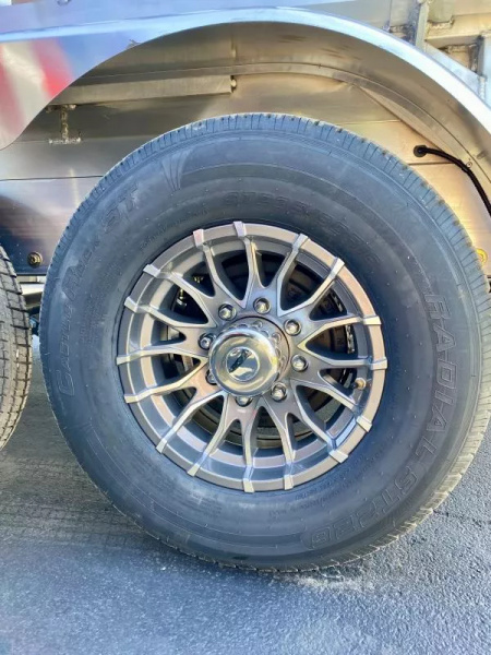 New 2026 Mission Aluminum 7x14 48" Tall Sides Dump Trailer 14K