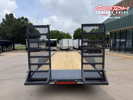 New #143412 2025 LAMAR H6 20 X 83 TANDEM AXLE 14K EQUIPMENT HAULER W/ STAND UP RAMPS