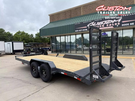 New #143412 2025 LAMAR H6 20 X 83 TANDEM AXLE 14K EQUIPMENT HAULER W/ STAND UP RAMPS