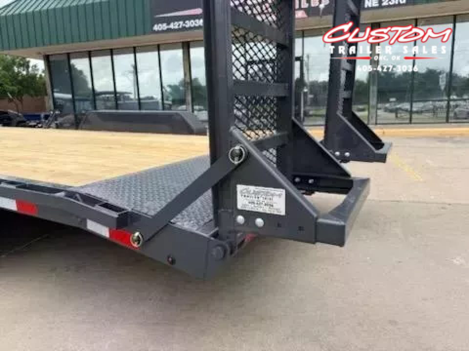 New #143649 2025 LAMAR H6 20 X 83 TANDEM AXLE 14K EQUIPMENT HAULER W/ STAND UP RAMPS