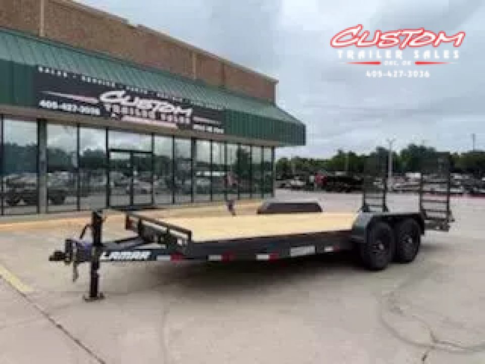 New #143649 2025 LAMAR H6 20 X 83 TANDEM AXLE 14K EQUIPMENT HAULER W/ STAND UP RAMPS