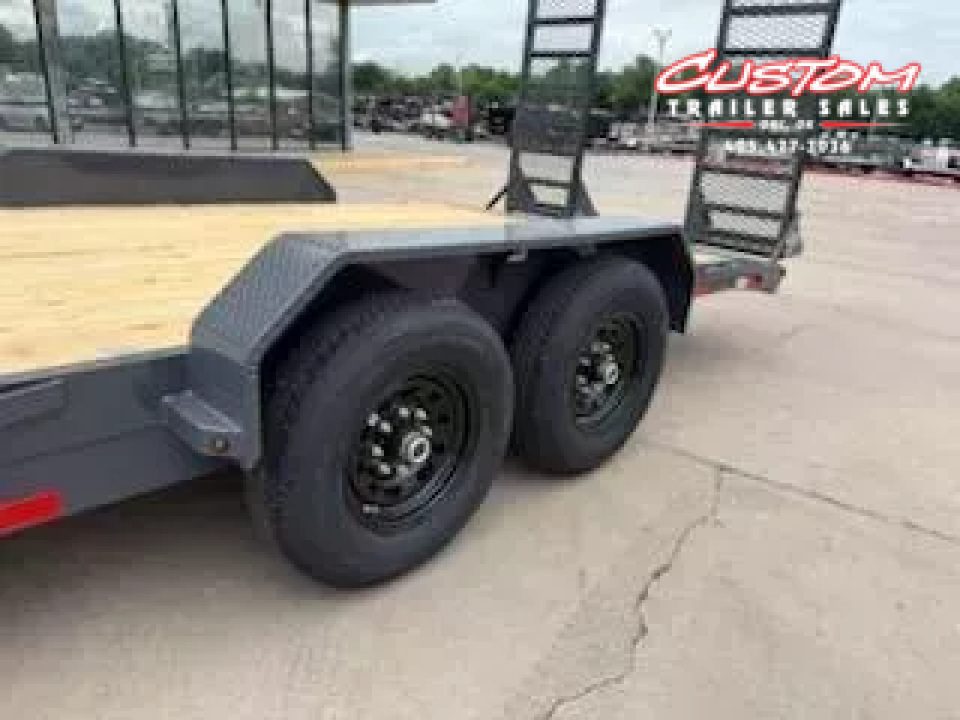 New #143649 2025 LAMAR H6 20 X 83 TANDEM AXLE 14K EQUIPMENT HAULER W/ STAND UP RAMPS