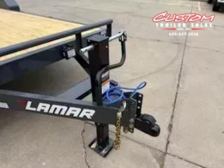 New #143649 2025 LAMAR H6 20 X 83 TANDEM AXLE 14K EQUIPMENT HAULER W/ STAND UP RAMPS