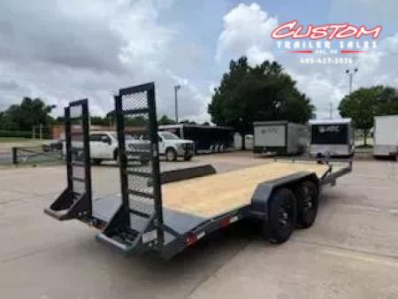 New #143649 2025 LAMAR H6 20 X 83 TANDEM AXLE 14K EQUIPMENT HAULER W/ STAND UP RAMPS