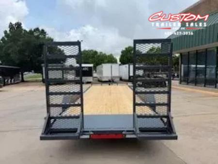 New #143650 2025 LAMAR H6 20 X 83 TANDEM AXLE 14K EQUIPMENT HAULER W/ STAND UP RAMPS