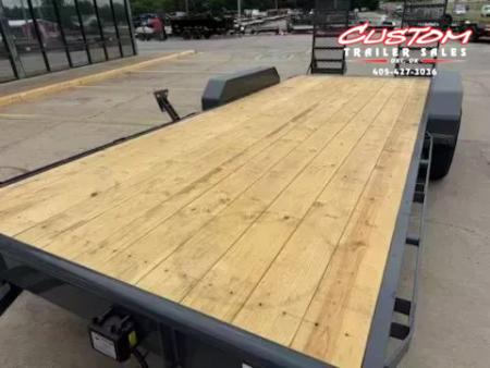 New #143650 2025 LAMAR H6 20 X 83 TANDEM AXLE 14K EQUIPMENT HAULER W/ STAND UP RAMPS