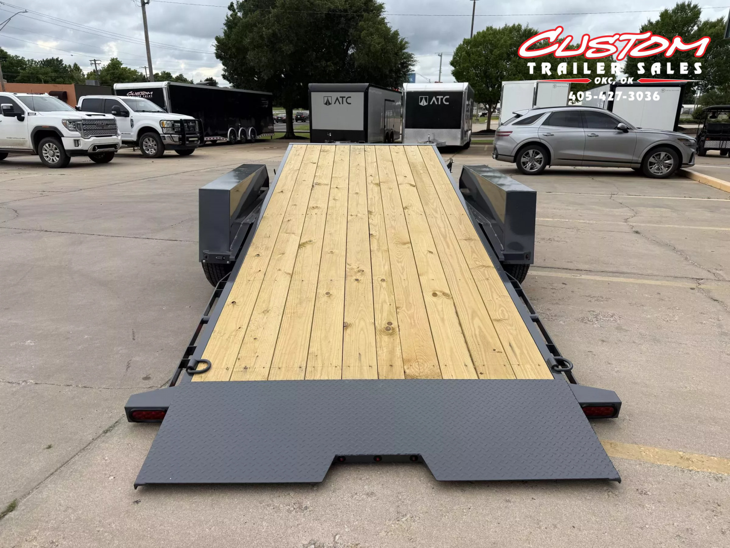 New #143696 2025 LAMAR TD 22 X 83 TANDEM AXLE 14K EQUIPMENT TILT TRAILER