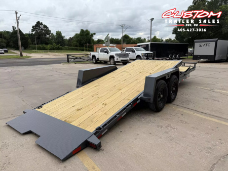 New #143696 2025 LAMAR TD 22 X 83 TANDEM AXLE 14K EQUIPMENT TILT TRAILER
