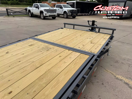 New #143696 2025 LAMAR TD 22 X 83 TANDEM AXLE 14K EQUIPMENT TILT TRAILER
