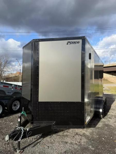 New 2026 Pace American 7X14 Enclosed Motorcycle Trailer