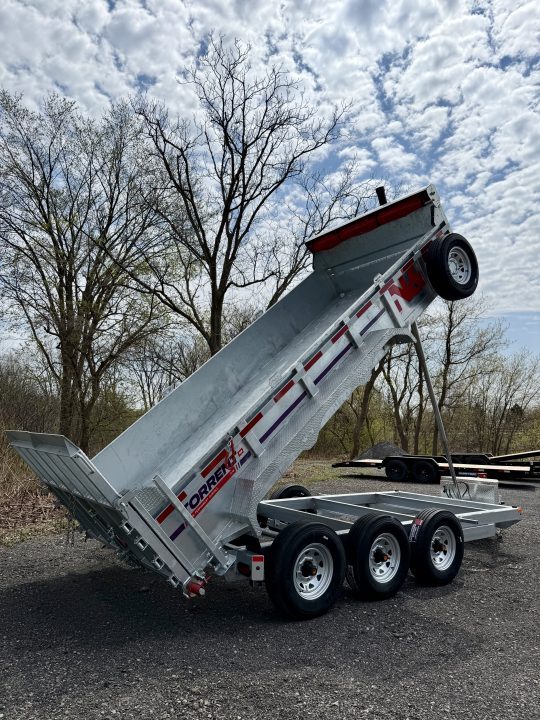 New 2026 N&N 7X16 Galvanized Tri-axle Dump Trailer 21K