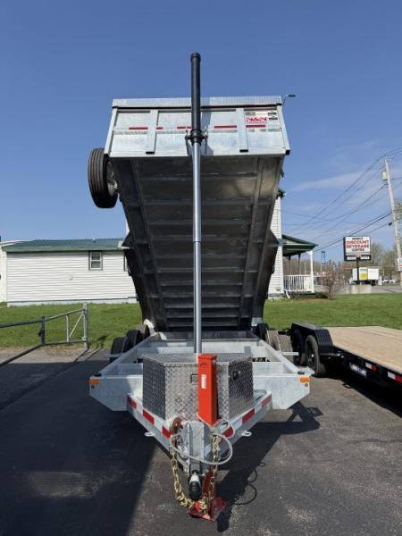 New 2026 N&N 7X16 Galvanized Tri-axle Dump Trailer 21K
