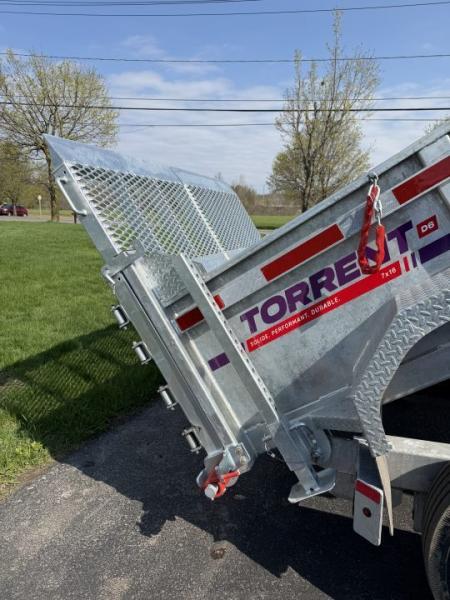 New 2026 N&N 7X16 Galvanized Tri-axle Dump Trailer 21K