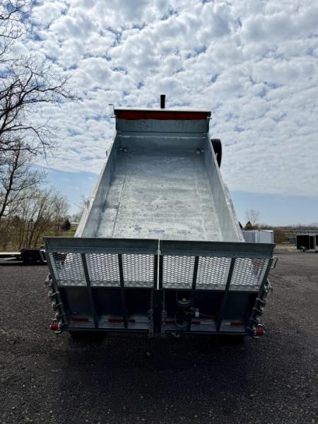 New 2026 N&N 7X16 Galvanized Tri-axle Dump Trailer 21K