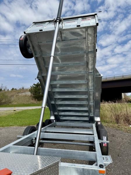New 2026 N&N 7X16 Galvanized Tri-axle Dump Trailer 21K