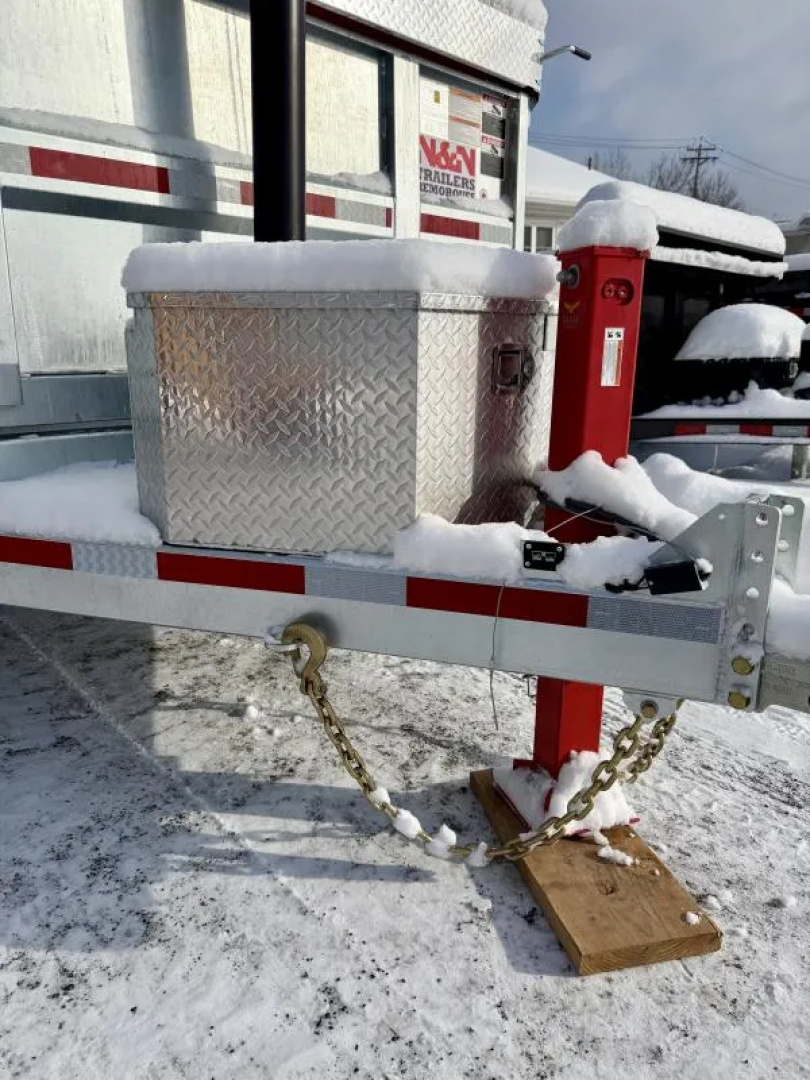 New 2026 N&N 7X14 Galvanized Dump Trailer w/hydraulic jack