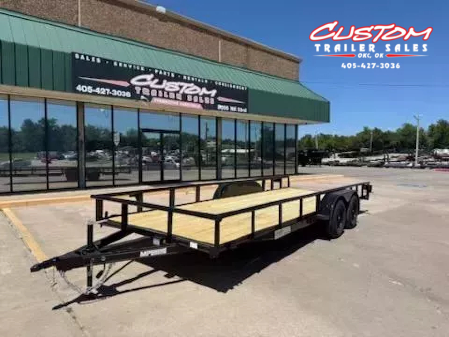 New #144461 2025 MP CUSTOMS 20 X 83 TANDEM AXLE PIPE TOP 7K UTILITY W/ SLIDE IN RAMPS