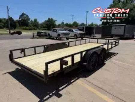 New #144461 2025 MP CUSTOMS 20 X 83 TANDEM AXLE PIPE TOP 7K UTILITY W/ SLIDE IN RAMPS