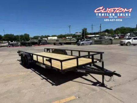 New #144461 2025 MP CUSTOMS 20 X 83 TANDEM AXLE PIPE TOP 7K UTILITY W/ SLIDE IN RAMPS