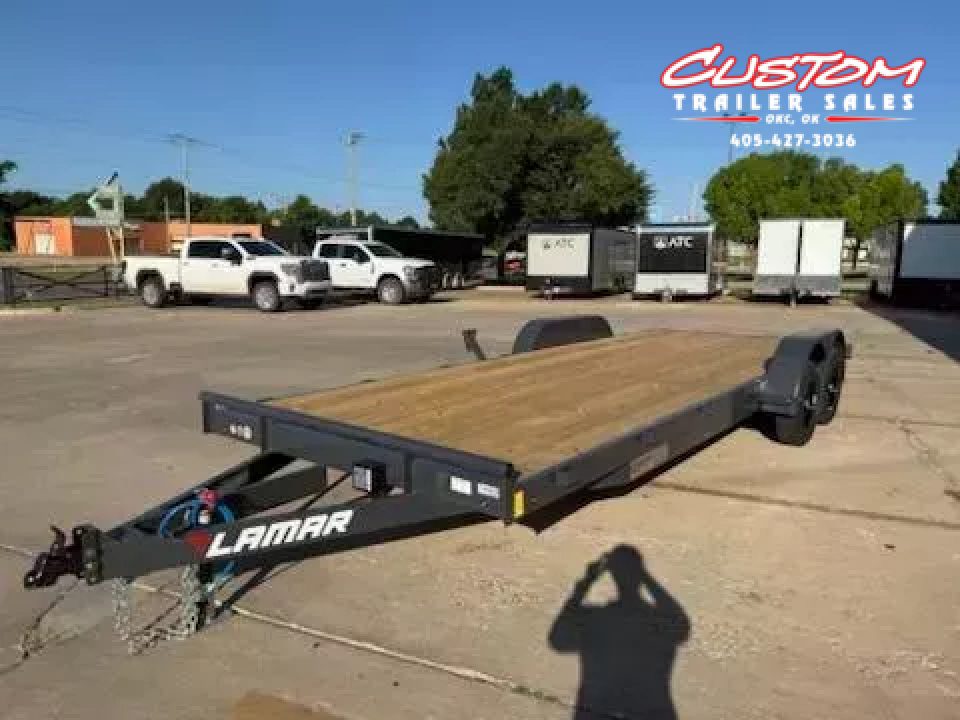 New #144751 2026 LAMAR CE 22 X 83 TANDEM AXLE 7K WOOD FLOOR CAR HAULER