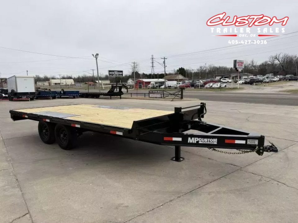 New #144765 2025 MP CUSTOM 16 X 102 TANDEM AXLE 10K DECK OVER W / SLIDE IN RAMPS