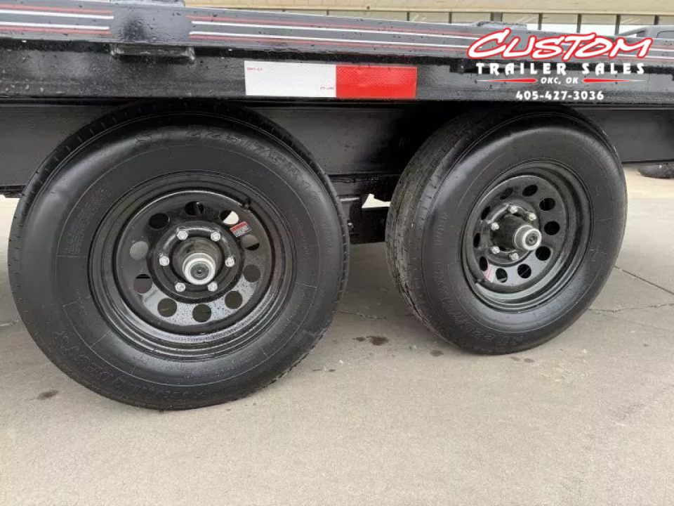 New #144765 2025 MP CUSTOM 16 X 102 TANDEM AXLE 10K DECK OVER W / SLIDE IN RAMPS