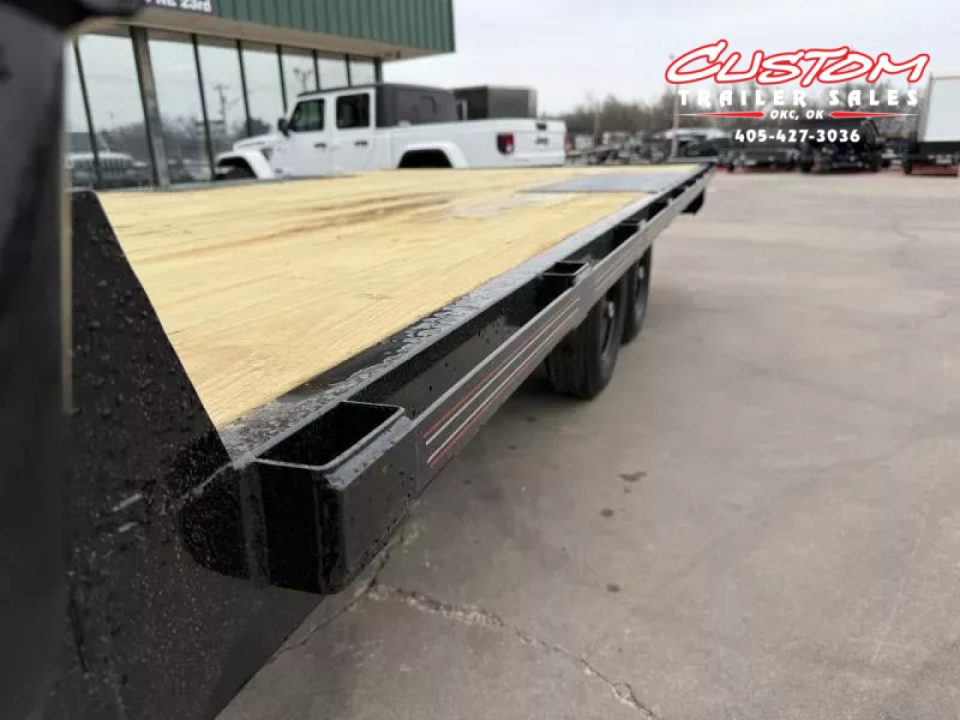 New #144765 2025 MP CUSTOM 16 X 102 TANDEM AXLE 10K DECK OVER W / SLIDE IN RAMPS