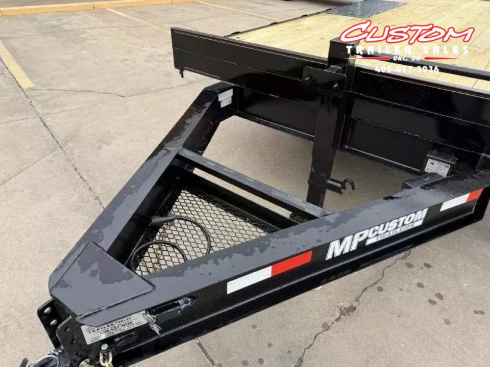 New #144765 2025 MP CUSTOM 16 X 102 TANDEM AXLE 10K DECK OVER W / SLIDE IN RAMPS