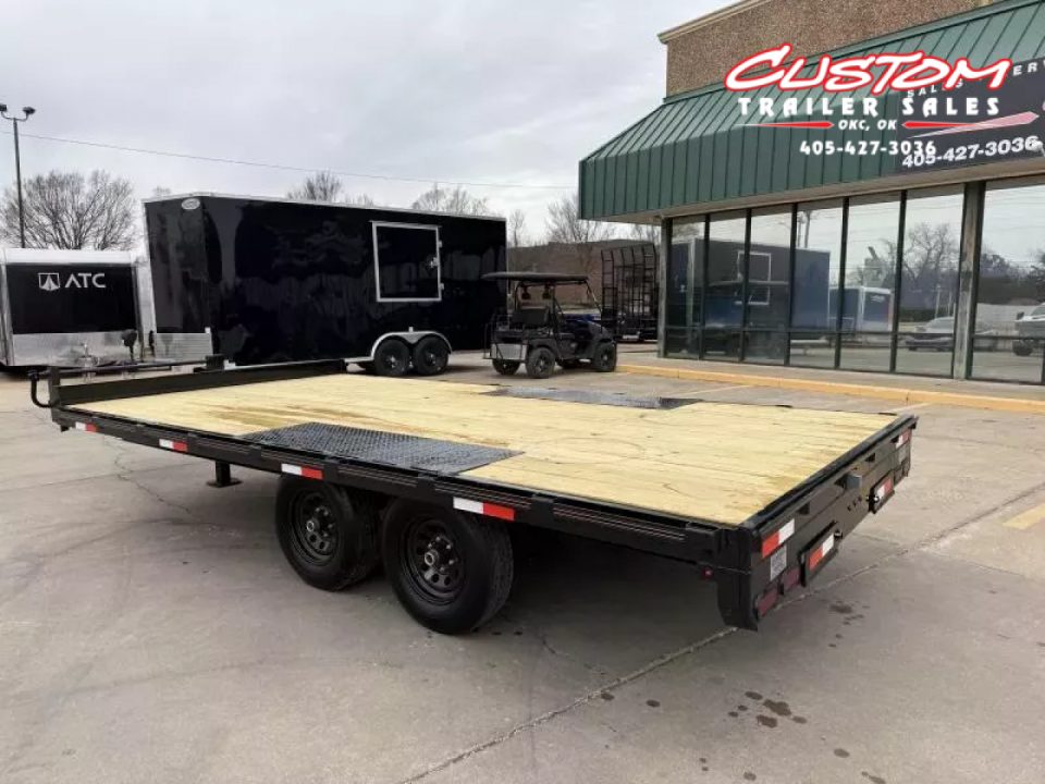 New #144765 2025 MP CUSTOM 16 X 102 TANDEM AXLE 10K DECK OVER W / SLIDE IN RAMPS