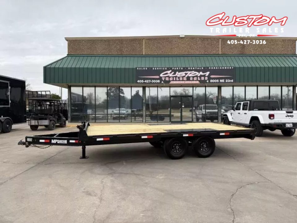 New #144765 2025 MP CUSTOM 16 X 102 TANDEM AXLE 10K DECK OVER W / SLIDE IN RAMPS